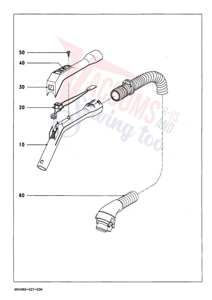 Miele S524 exploded schematic diagram (page 6)