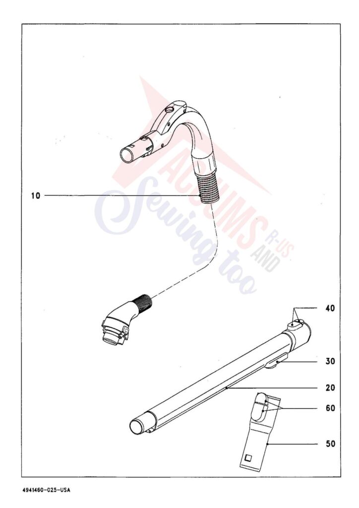 Miele S528 exploded schematic diagram (page 6)