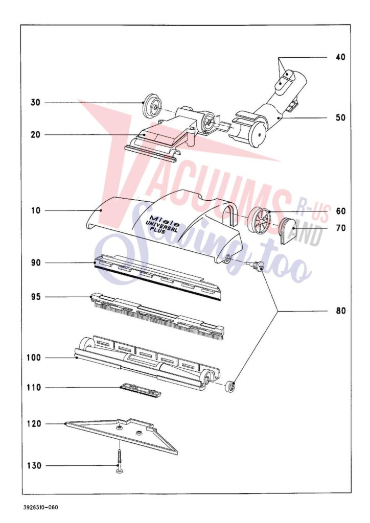 Miele S324I exploded schematic diagram (page 6)