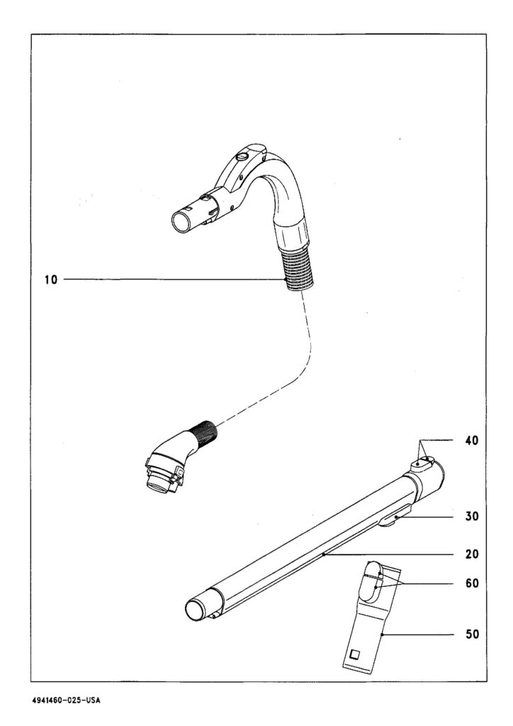 Miele S518 exploded schematic diagram (page 6)