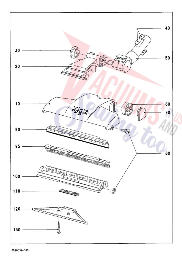 Miele S328I exploded schematic diagram (page 6)