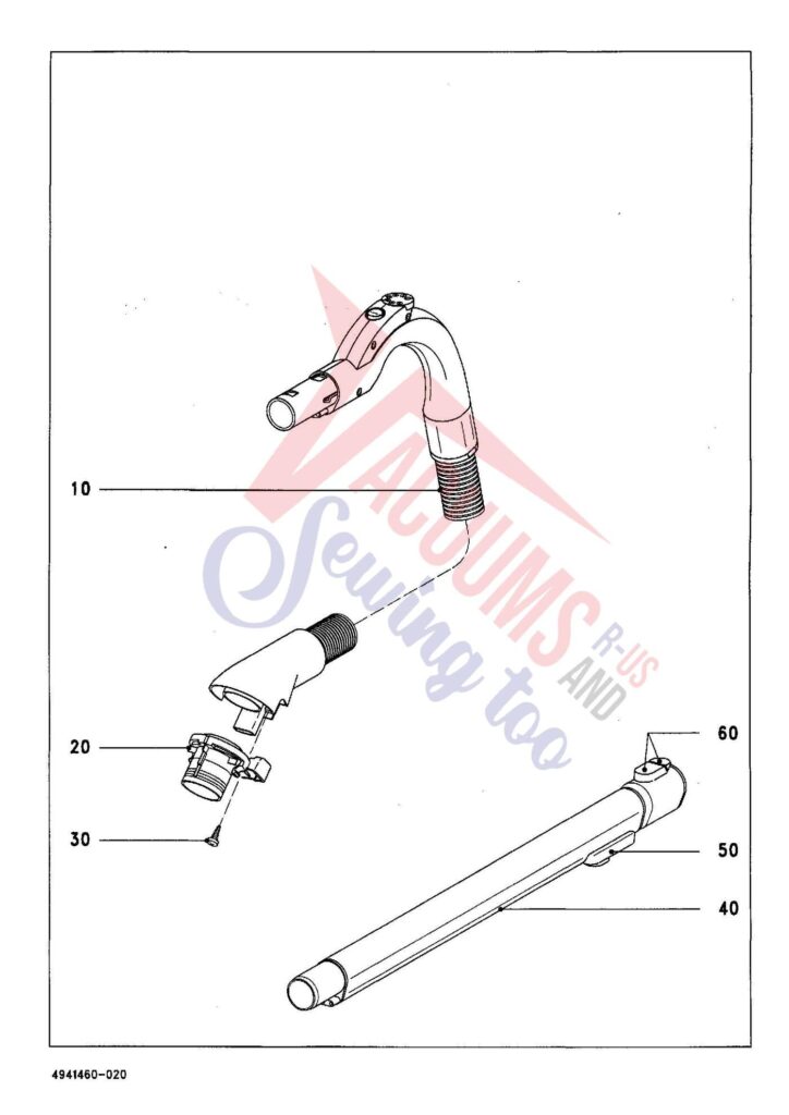 Miele S344I exploded schematic diagram (page 6)