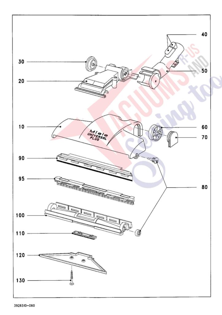 Miele S346I exploded schematic diagram (page 6)