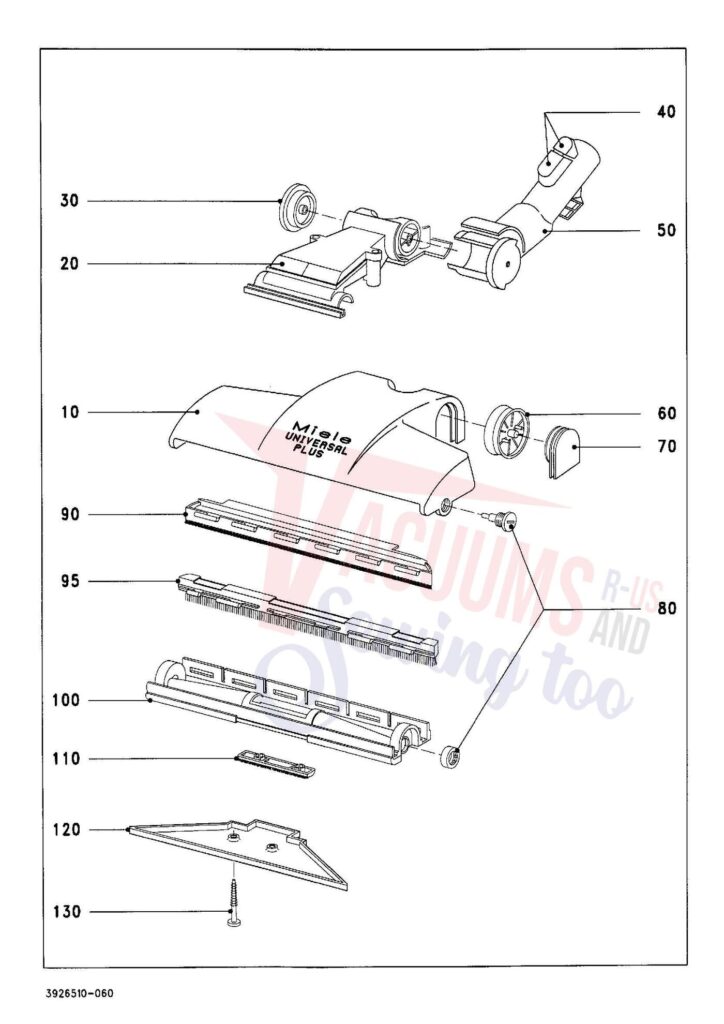 Miele S347I exploded schematic diagram (page 6)