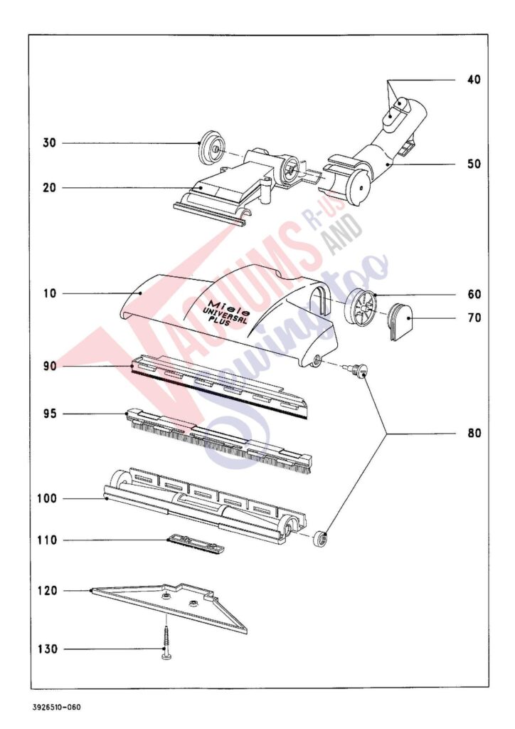 Miele S348I exploded schematic diagram (page 6)