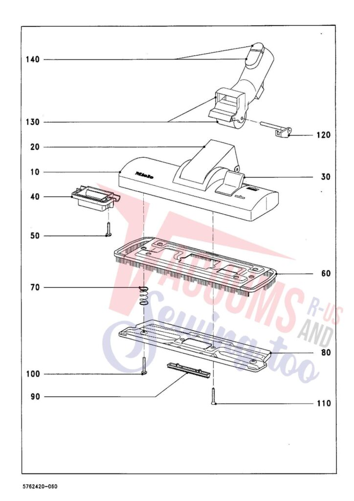 Miele S311I exploded schematic diagram (page 6)