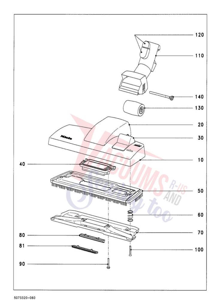 Miele S728 exploded schematic diagram (page 6)