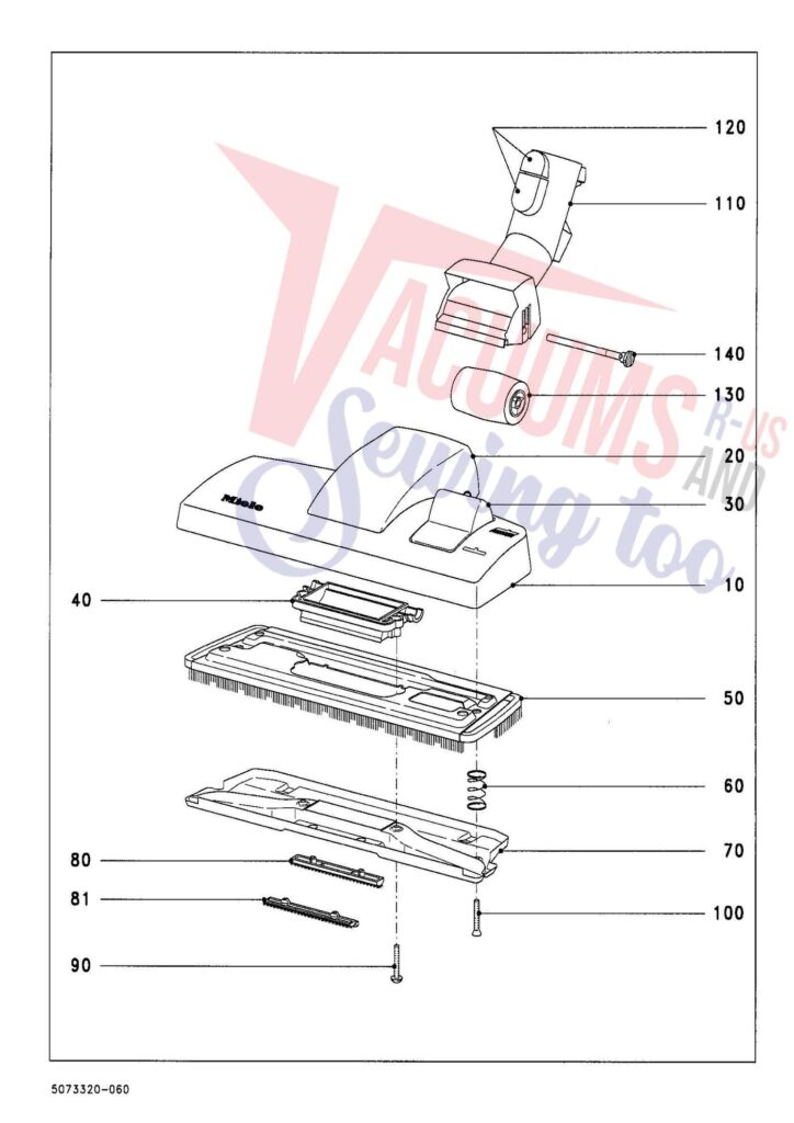 Miele S534 exploded schematic diagram (page 6)