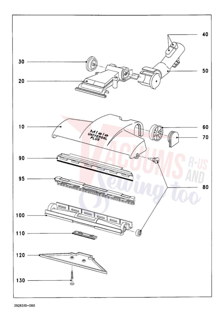 Miele S438I exploded schematic diagram (page 6)