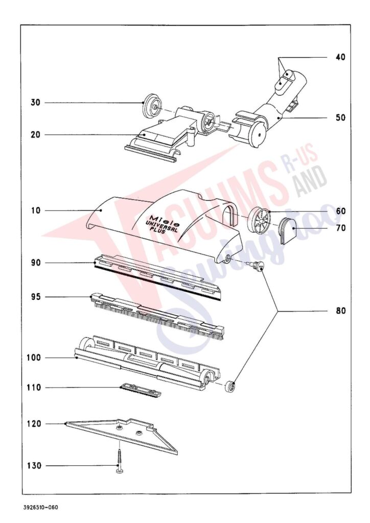 Miele S436I exploded schematic diagram (page 6)
