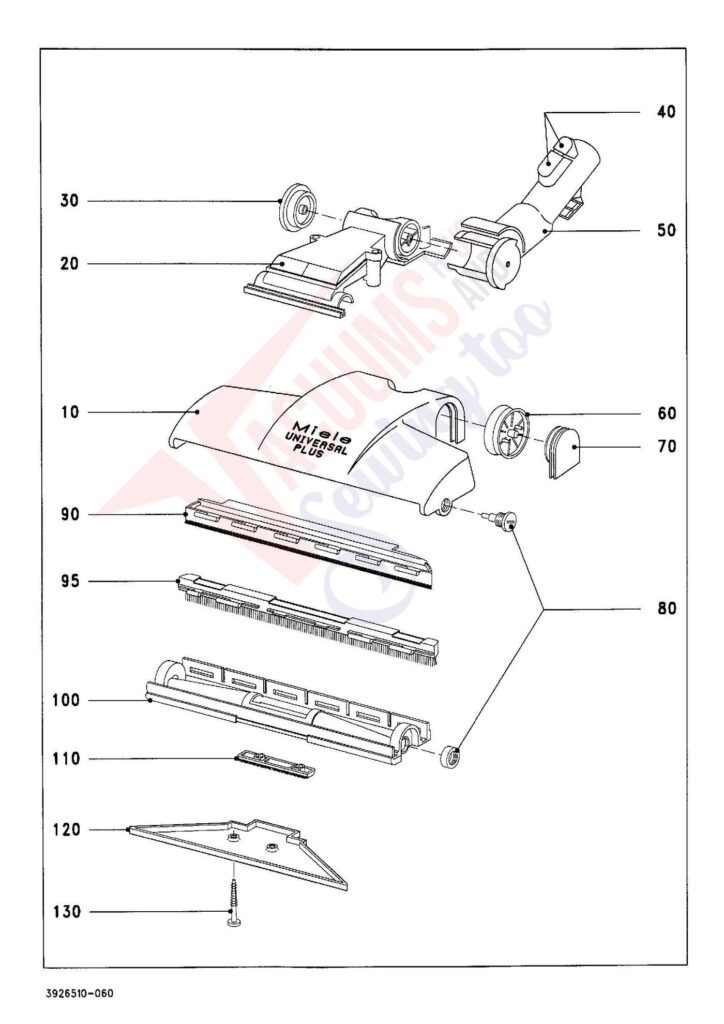Miele S424I exploded schematic diagram (page 6)