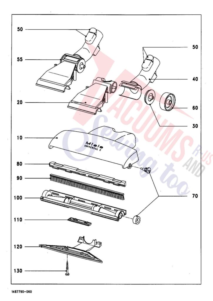 Miele S228I exploded schematic diagram (page 7)