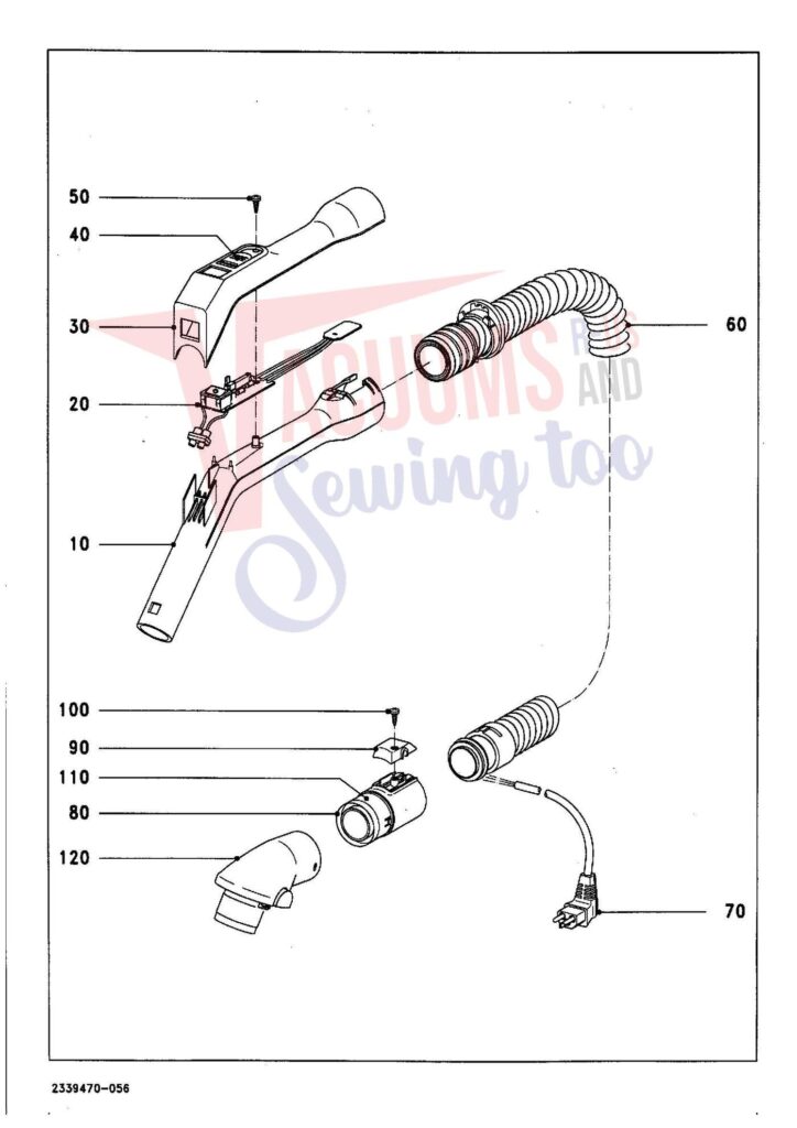 Miele S278I-SIL exploded schematic diagram (page 7)