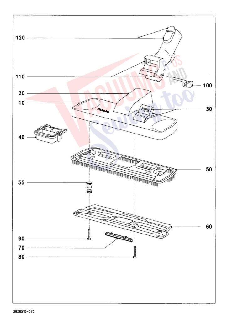 Miele S326I exploded schematic diagram (page 7)
