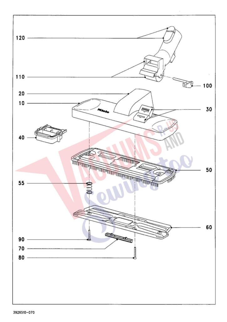 Miele S334I exploded schematic diagram (page 7)
