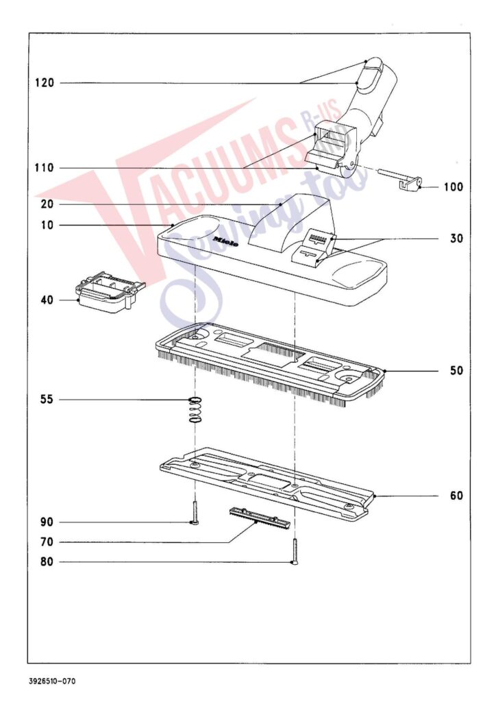Miele S336I exploded schematic diagram (page 7)