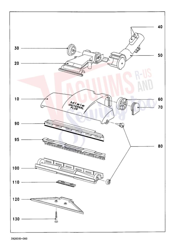 Miele S344I exploded schematic diagram (page 7)