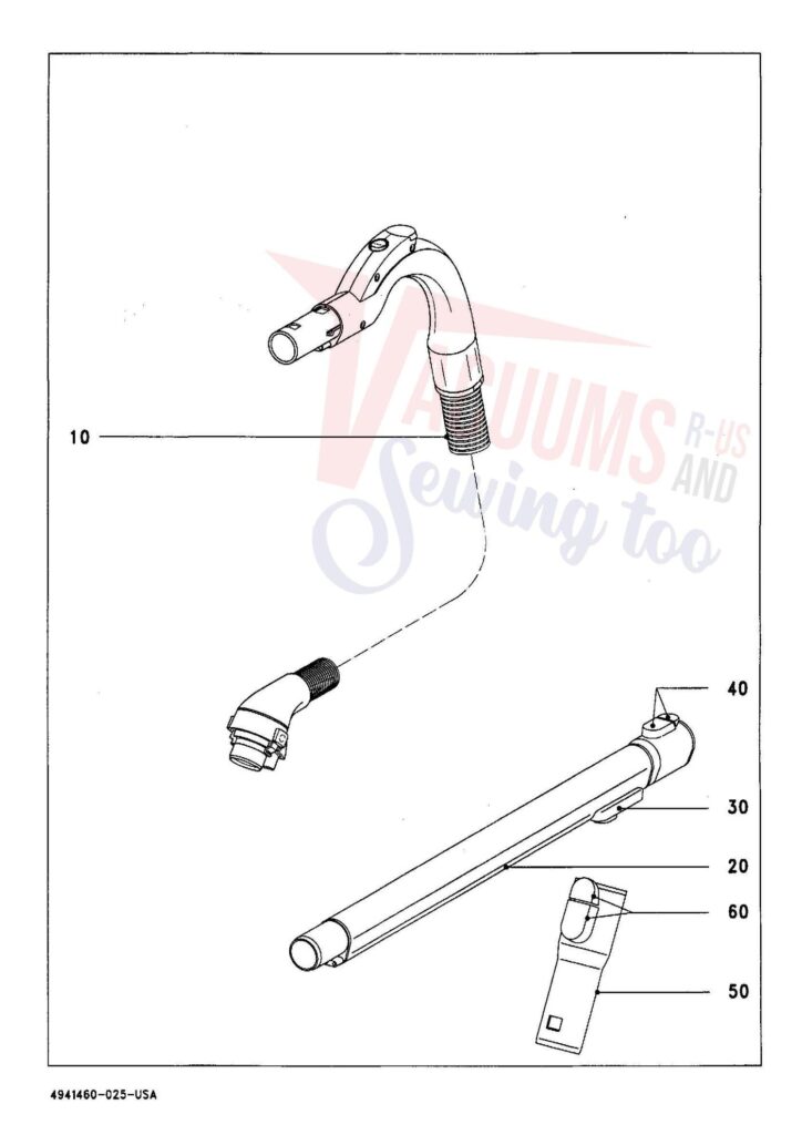Miele S544 exploded schematic diagram (page 7)
