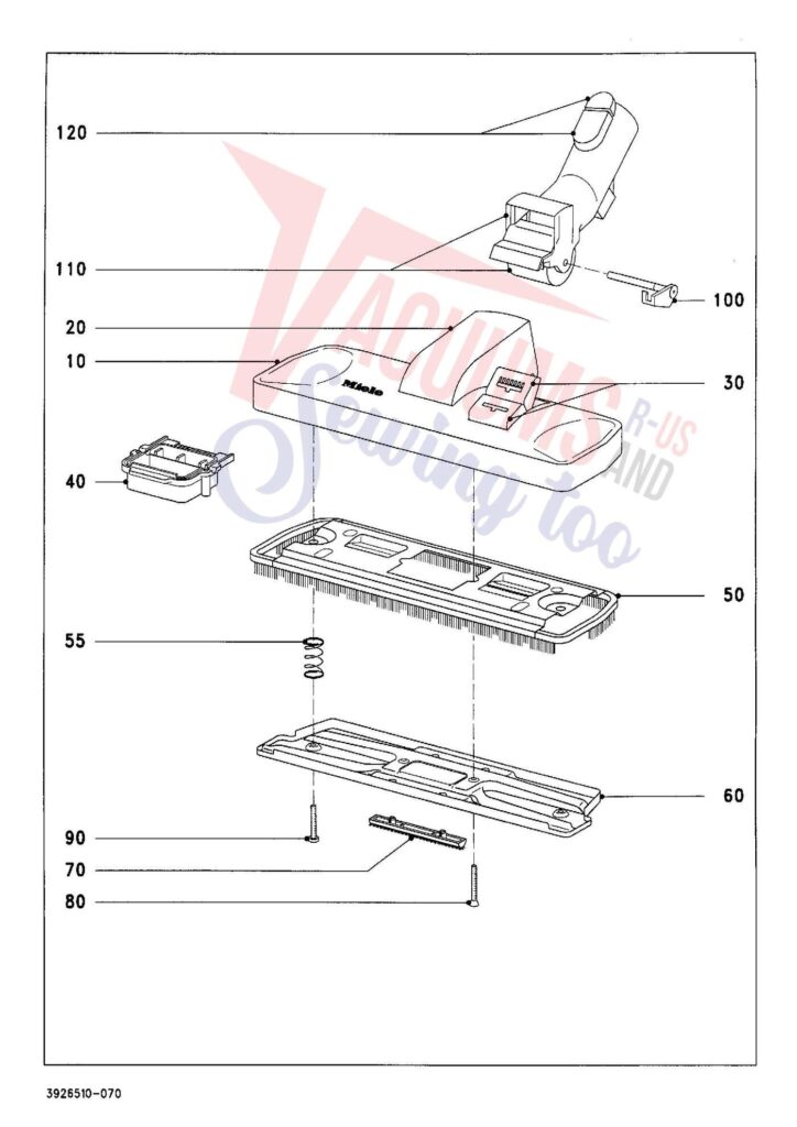 Miele S447I exploded schematic diagram (page 7)