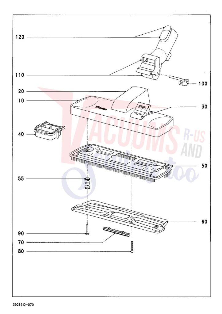 Miele S445I exploded schematic diagram (page 7)