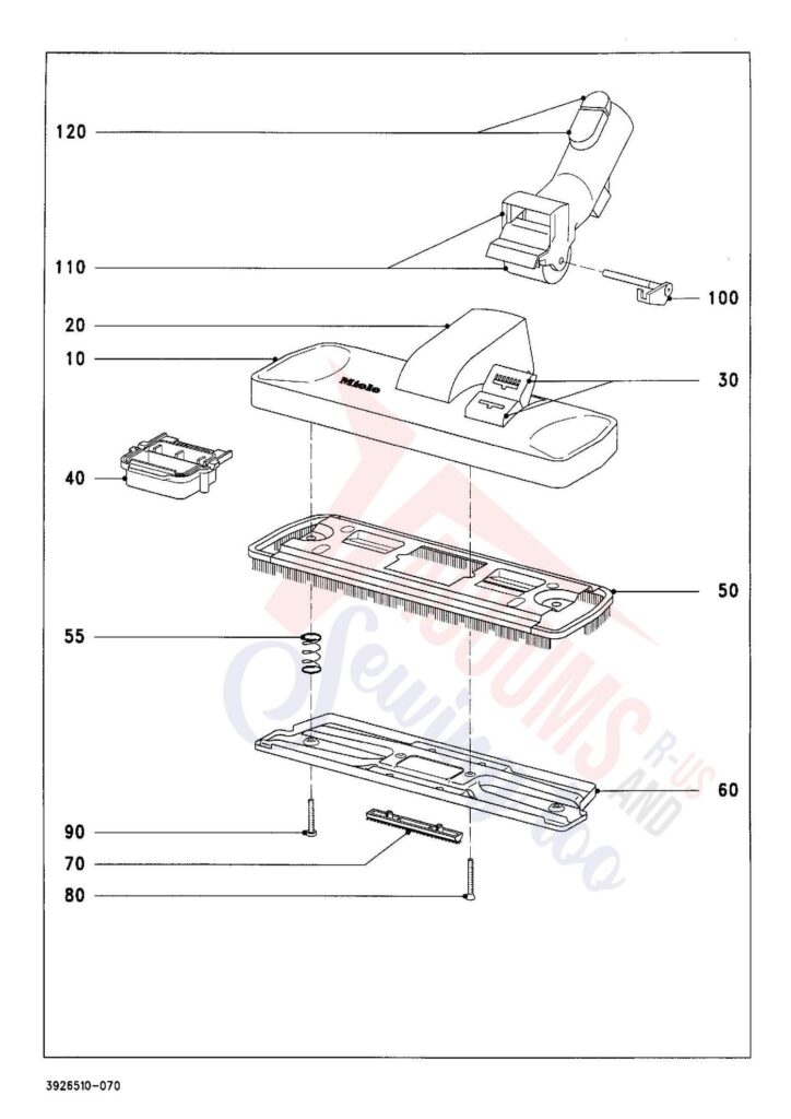 Miele S438I exploded schematic diagram (page 7)