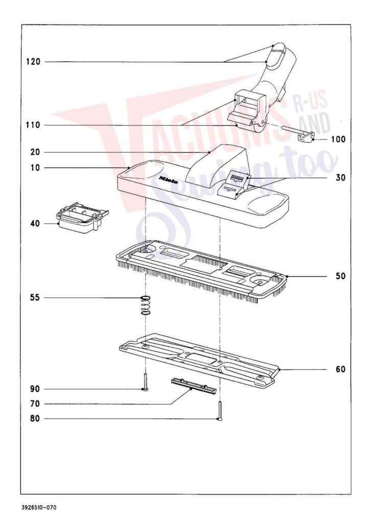 Miele S436I exploded schematic diagram (page 7)