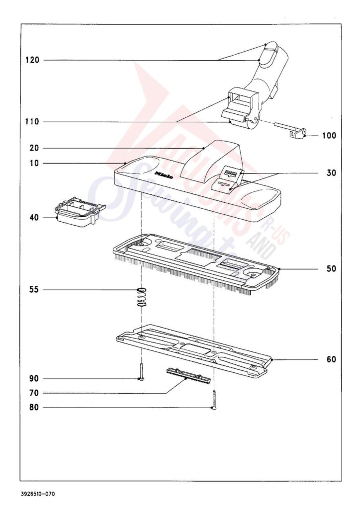 Miele S428I exploded schematic diagram (page 7)