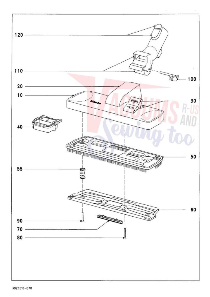 Miele S426I exploded schematic diagram (page 7)