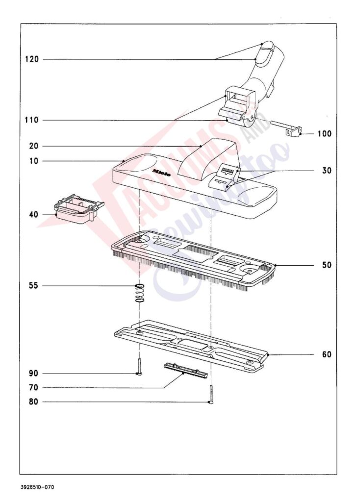 Miele S424I exploded schematic diagram (page 7)