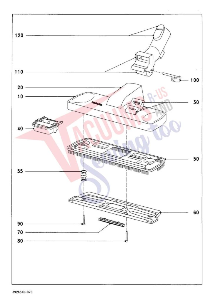 Miele S422I exploded schematic diagram (page 7)
