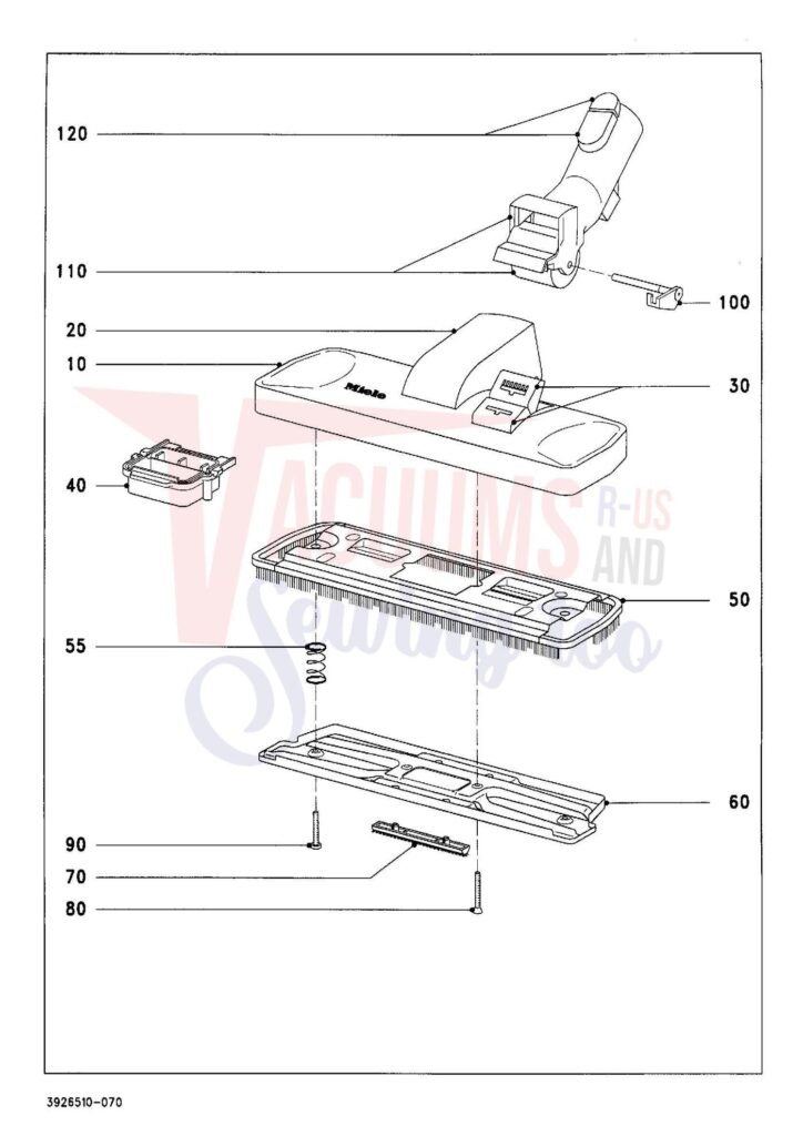 Miele S322I exploded schematic diagram (page 7)