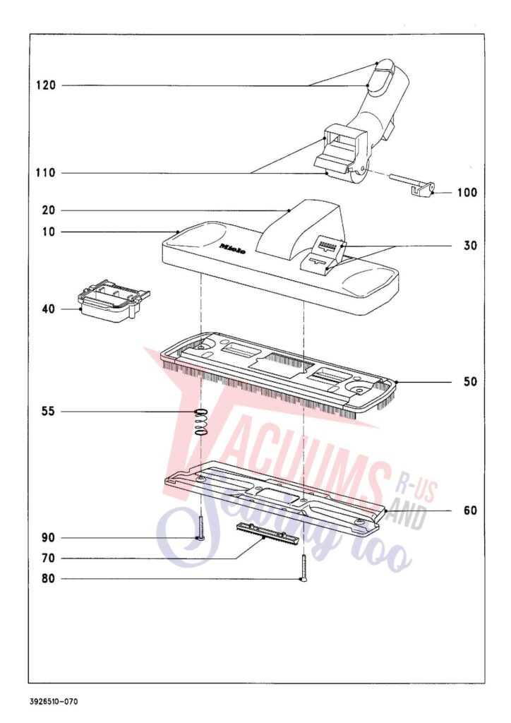 Miele S321I exploded schematic diagram (page 7)