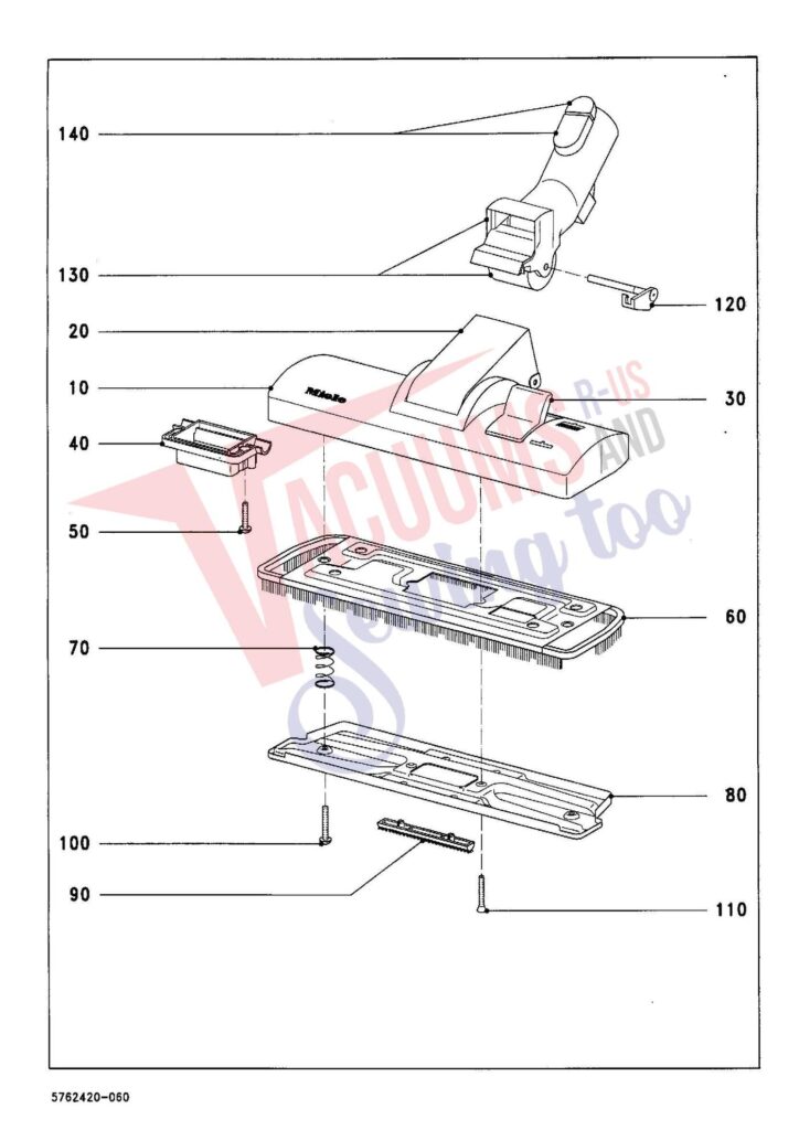 Miele S314I exploded schematic diagram (page 7)