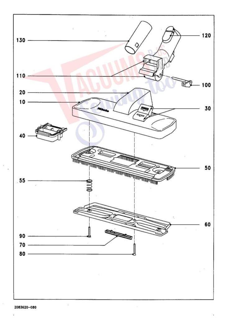 Miele S282I exploded schematic diagram (page 7)