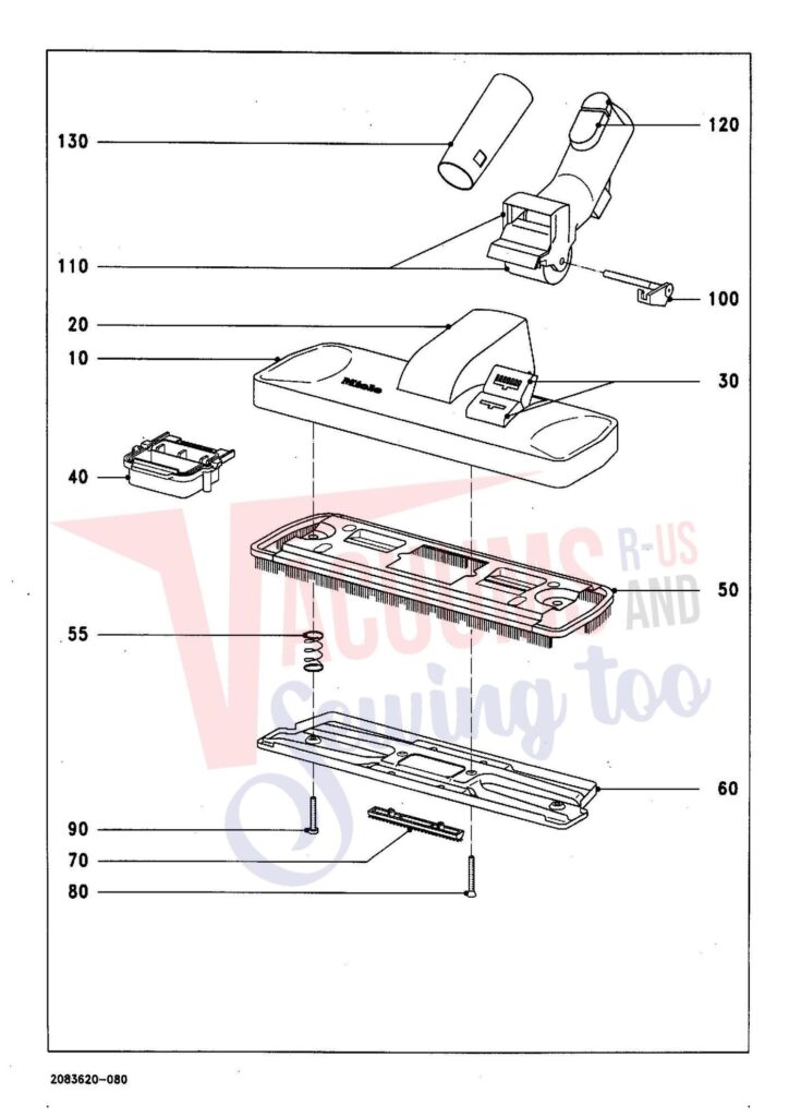 Miele S275I exploded schematic diagram (page 7)