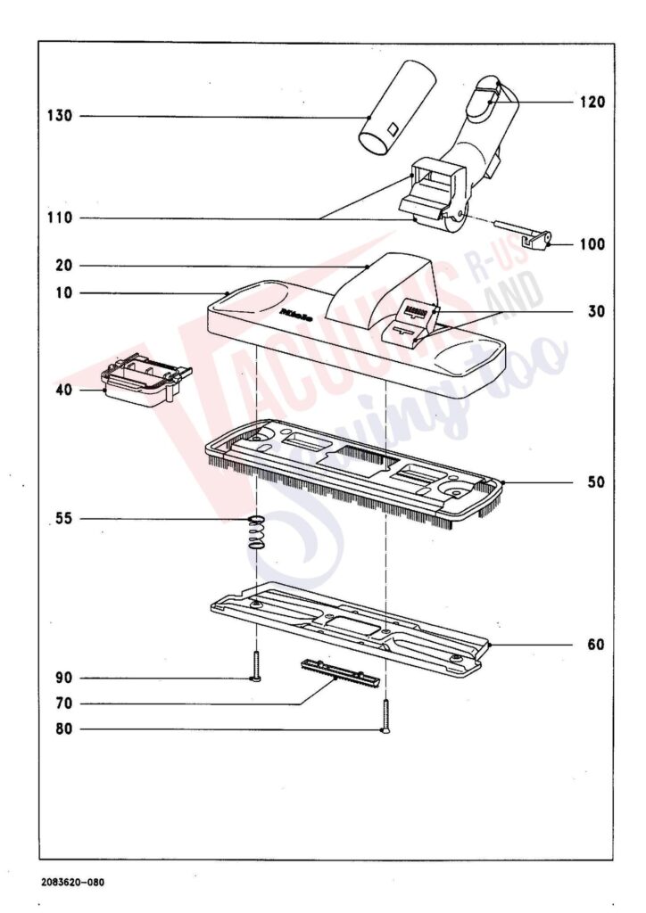 Miele S269I exploded schematic diagram (page 7)