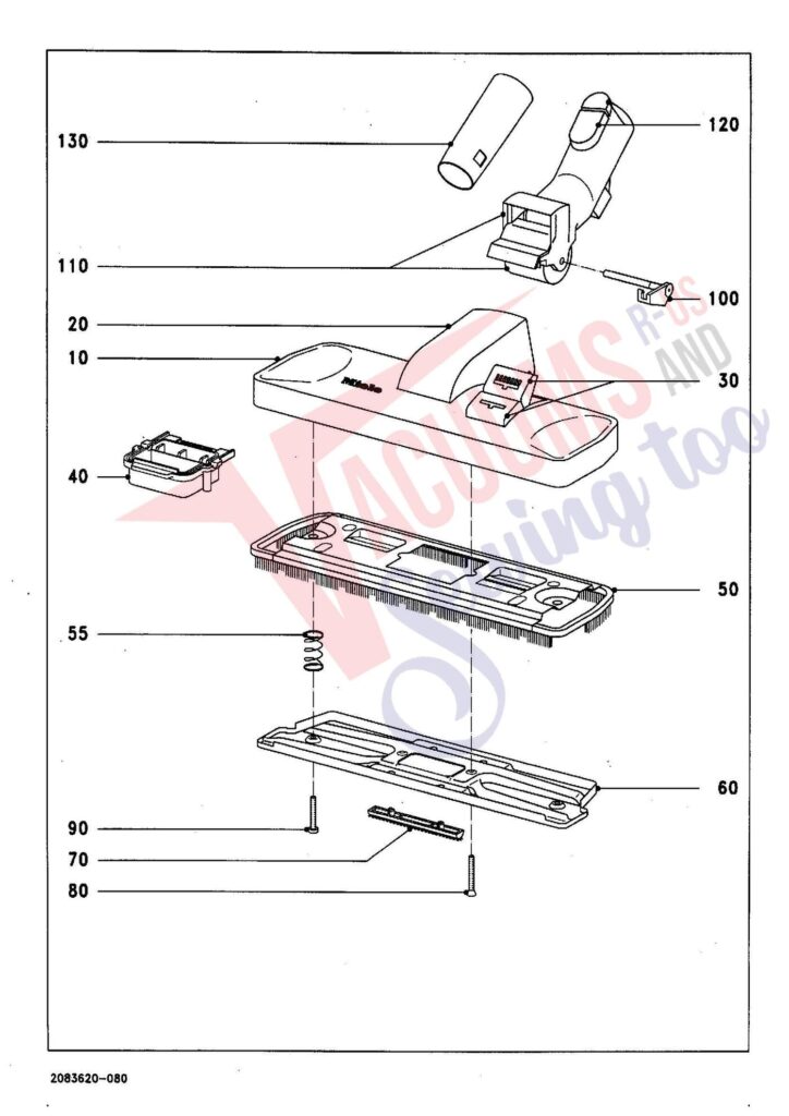 Miele S256I exploded schematic diagram (page 7)