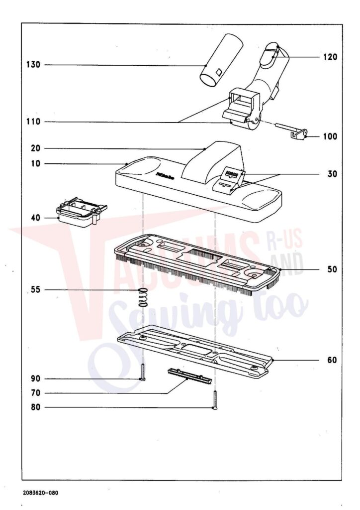 Miele S255I exploded schematic diagram (page 7)