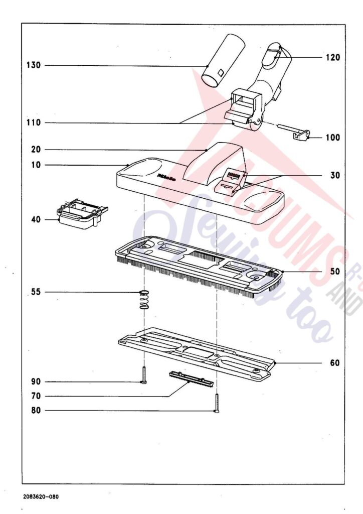 Miele S254I exploded schematic diagram (page 7)