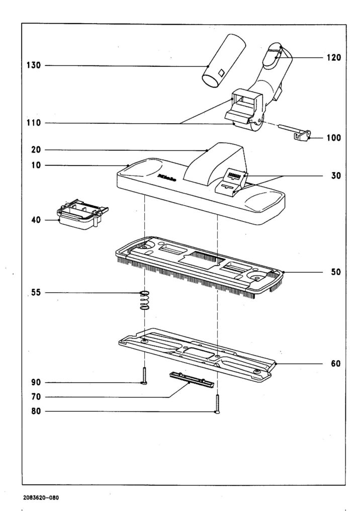 Miele S280I exploded schematic diagram (page 7)