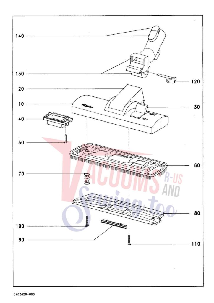 Miele S328I exploded schematic diagram (page 8)