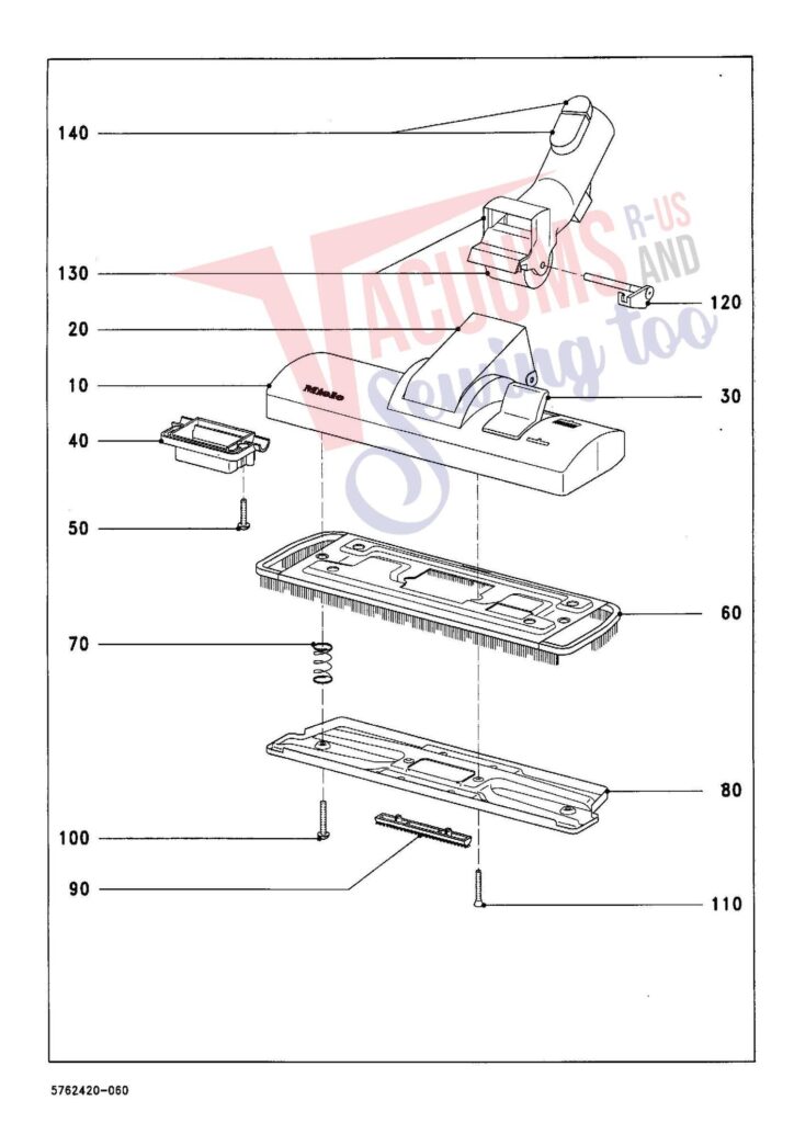 Miele S336I exploded schematic diagram (page 8)