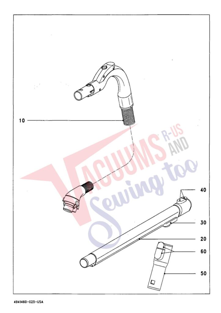 Miele S548 exploded schematic diagram (page 8)