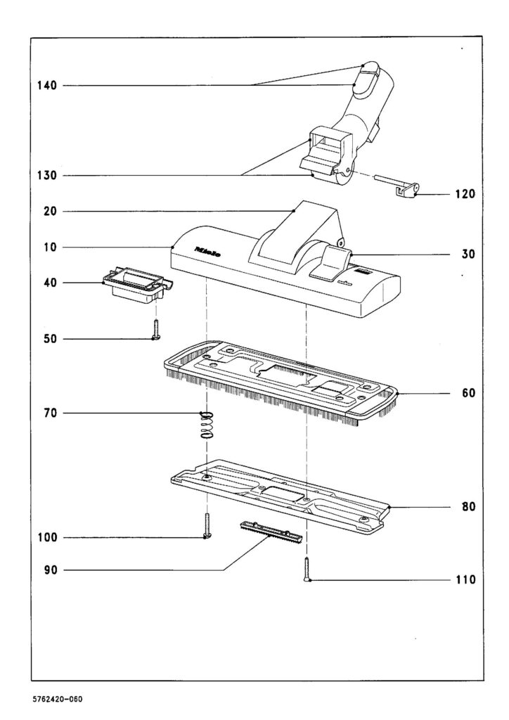 Miele S434I exploded schematic diagram (page 8)