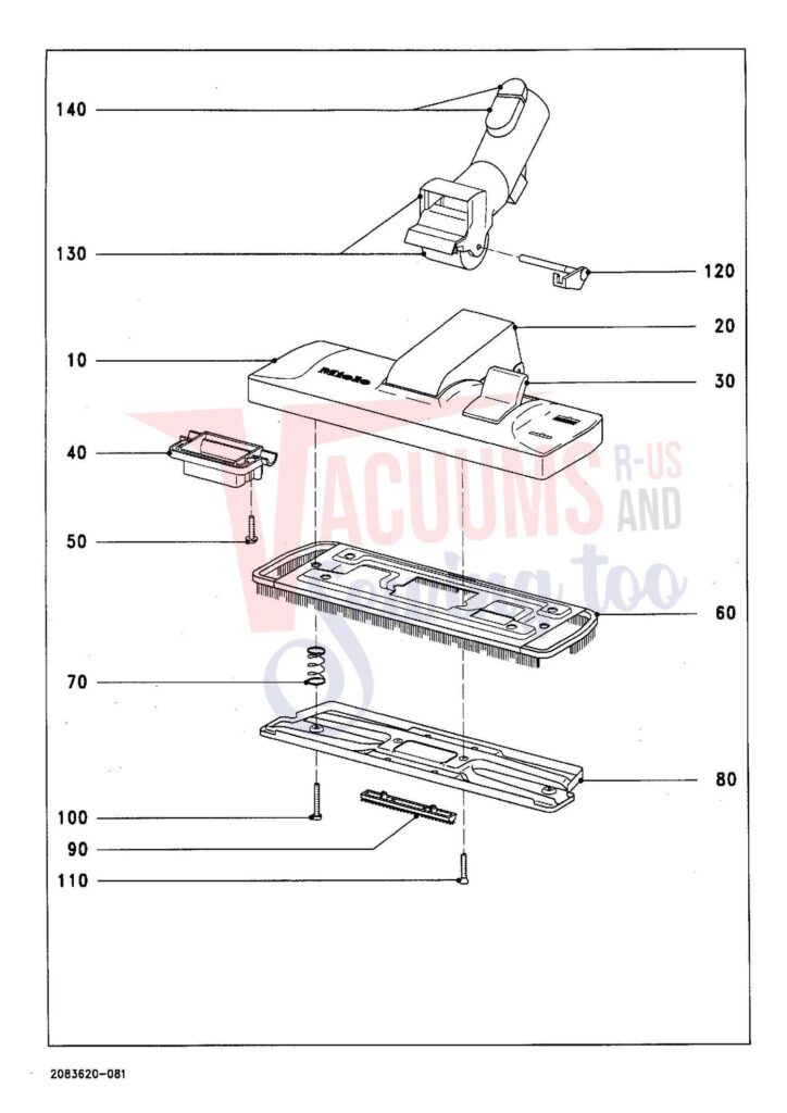 Miele S272I exploded schematic diagram (page 8)