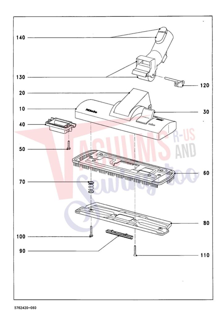 Miele S269I exploded schematic diagram (page 8)