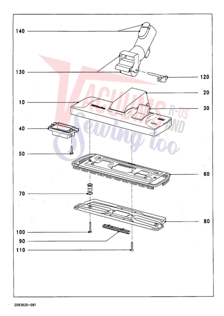 Miele S249I exploded schematic diagram (page 8)