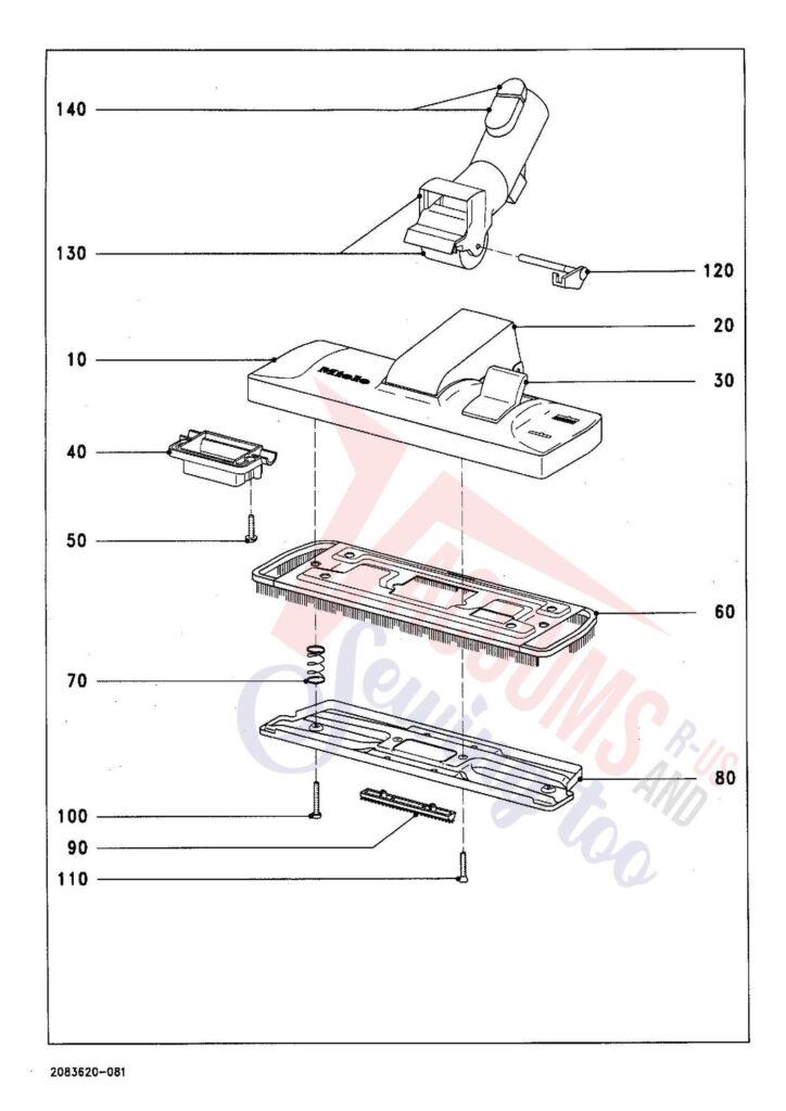 Miele S247I exploded schematic diagram (page 8)