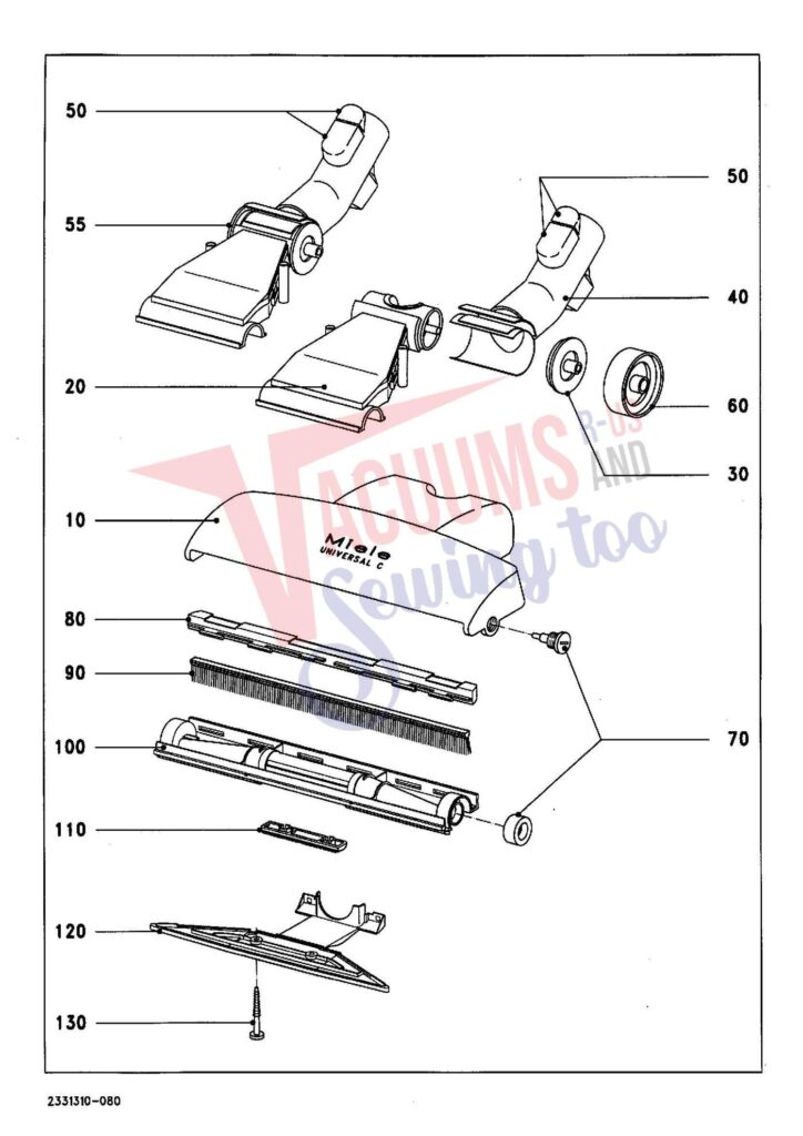 Miele S246I exploded schematic diagram (page 8)