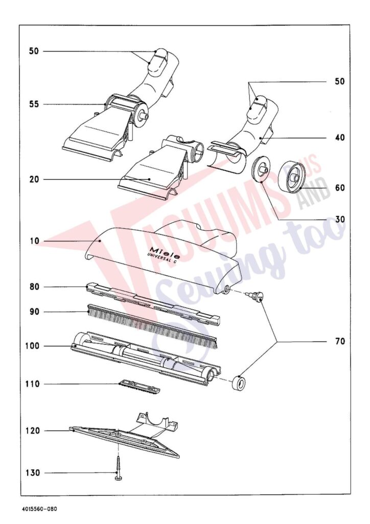 Miele S428I exploded schematic diagram (page 9)